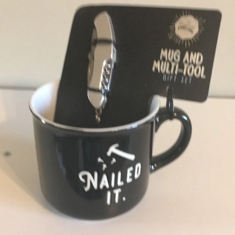 Nailed it Coffee mug and multi-tool gift set